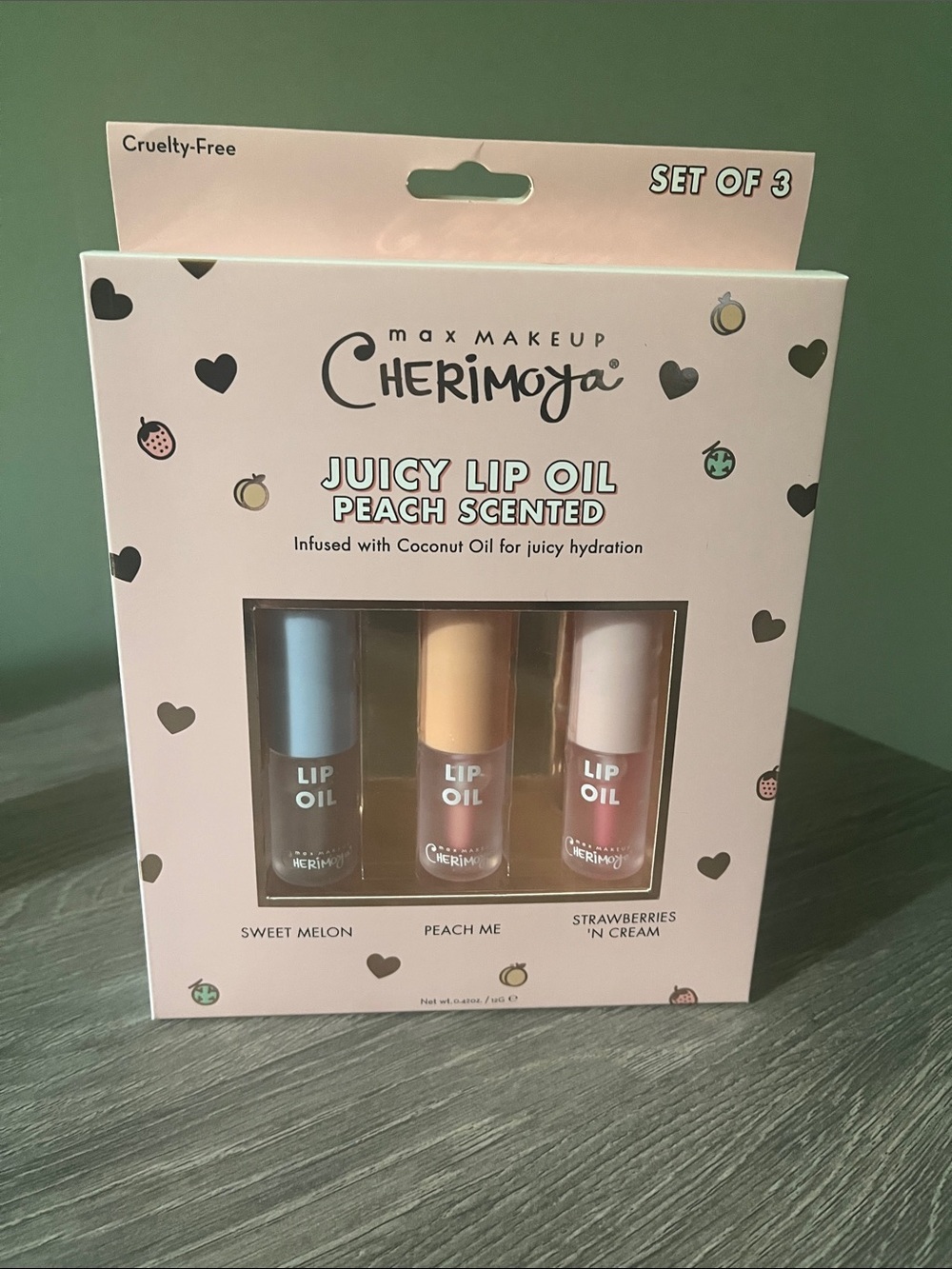 Juicy Lip Oil Set - Peach, Melon, Strawberry (Set of 3)
